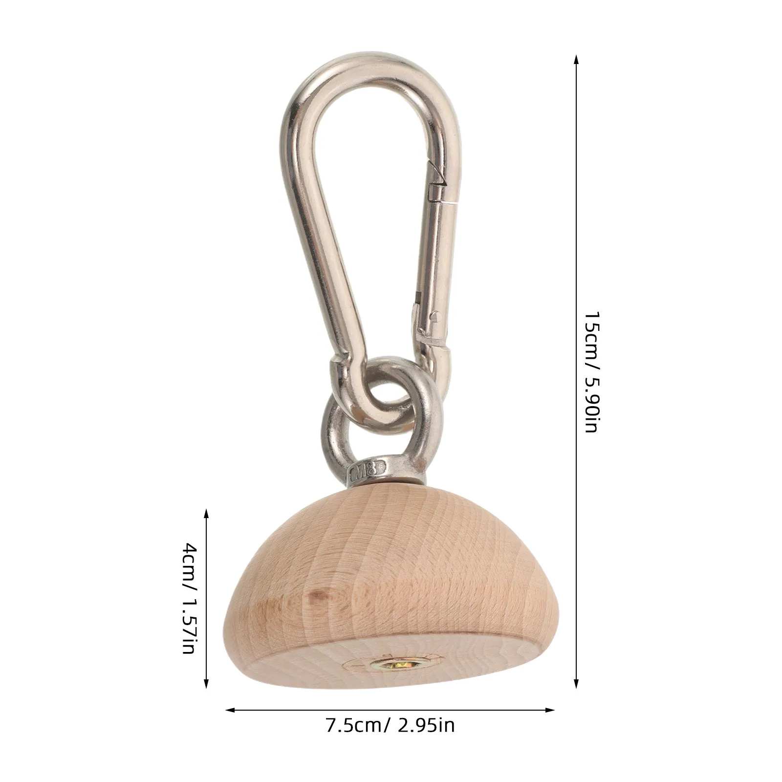 Wooden Grip Strength Trainer Half Sphere Climbing Finger Strengthener Portable Rock Climbing Training Equipment Hand Exerciser