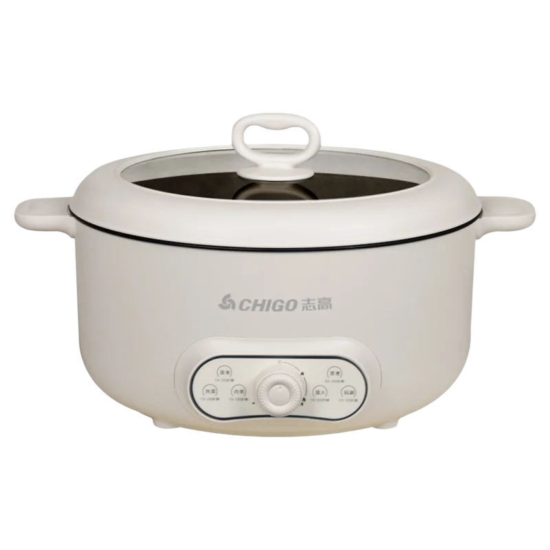 Electric hot pot household barbecue multi-functional cooking integrated electric cooking pot electric heating pot cooking