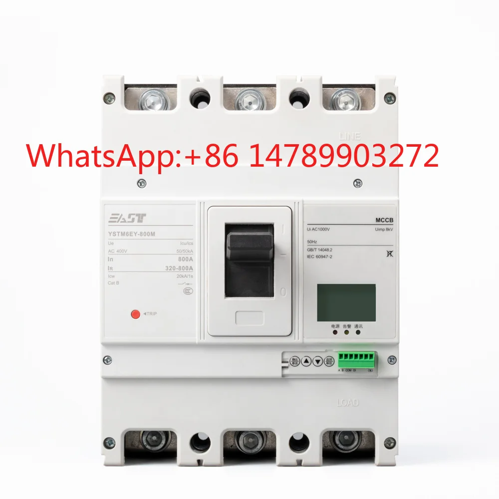 YSTM6EY-800M MCCB 3P 4P 50kA Double Adjustable Shunt Trip Cabinet Switch