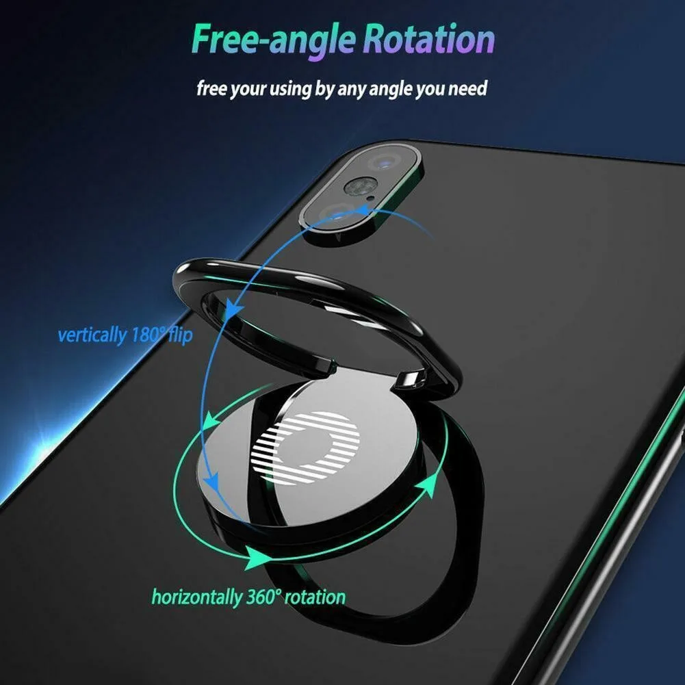 360 ° Drehbarer Handy-Griff Metallhalterung Tragbarer Ständer Universeller Faltbarer Fingerring-Ständer für iPhone 17 16 Pro Samsung – Detail 3