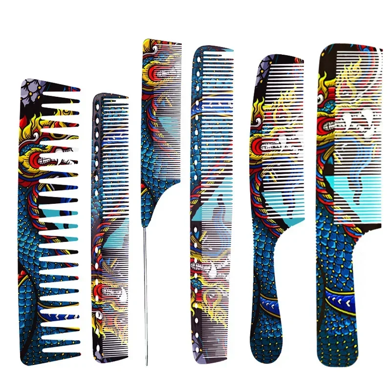 Anti-static Tangle Salon Hair Care Styling Water Transfer Professional Hair Combs Barber Hairdressing Hair Cutting Brush