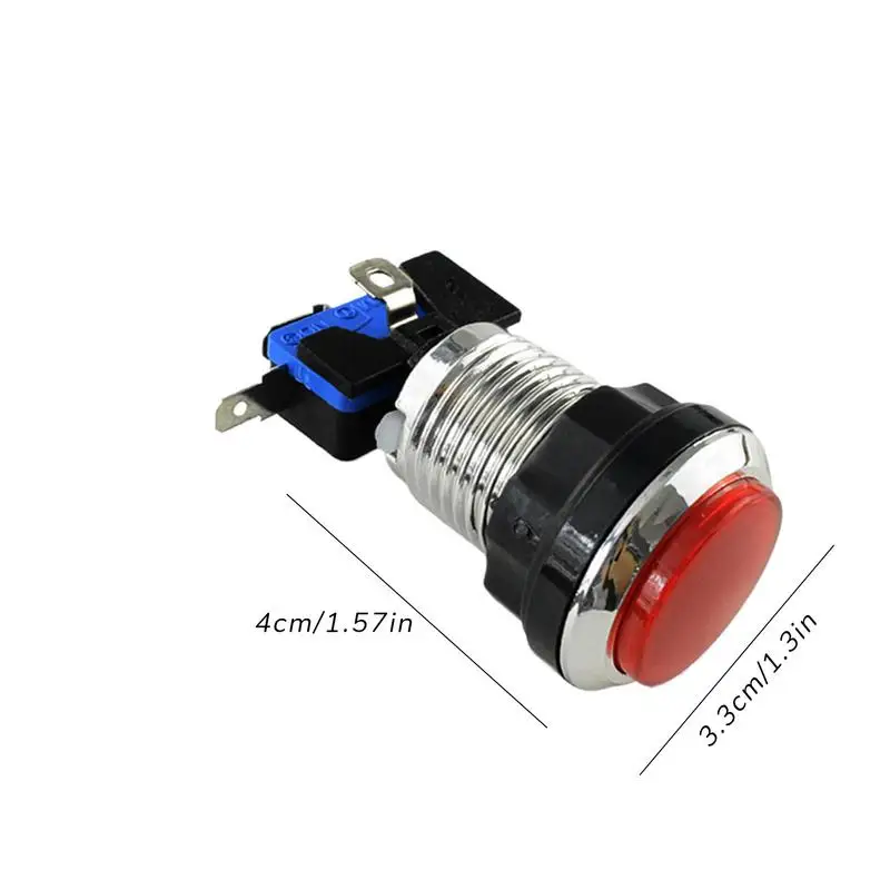 Arcade Machine Game Console Push Button Small Round Button For Arcade Machine Fall-Resistant Game Supplies For Adults Boys And