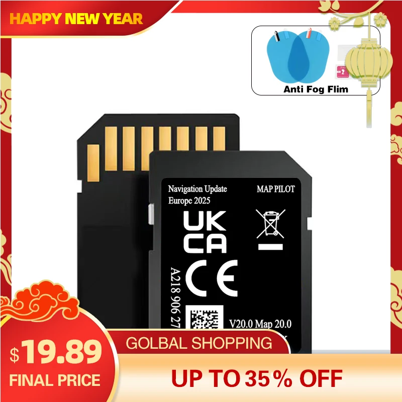 Carte A218 V20 Version complète 2025, carte de Navigation européenne pour Mercedes Garmin A B C classe E CLA CLS GLS, carte SD de voiture