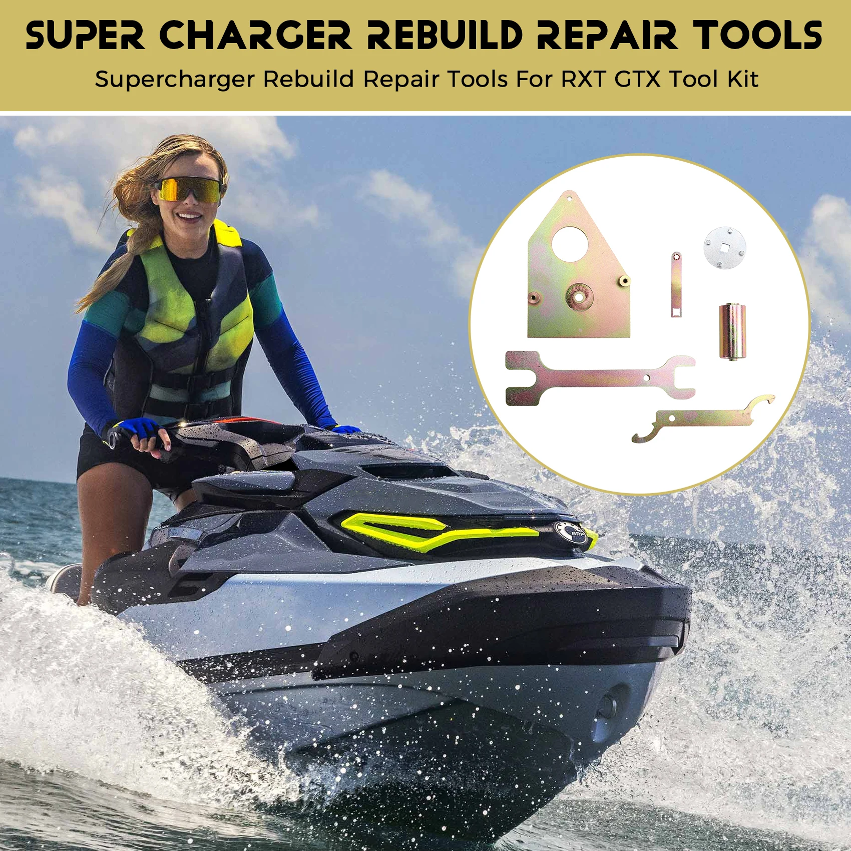 

Supercharger Super Charger Rebuild Repair Tools For Seadoo RXT GTX Tool Kit