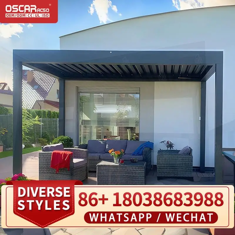 Лидер продаж 6x4 алюминиевая пергола хорошего качества, новый дизайн, уличный алюминиевый павильон для сада, заднего двора, патио, пергола