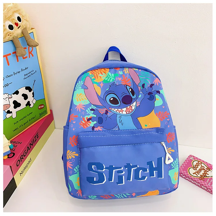 스티치 만화 어린이 배낭 스티치 인쇄 유치원 카와이 소년 소녀 Schoolbags 어린이 학교 배낭