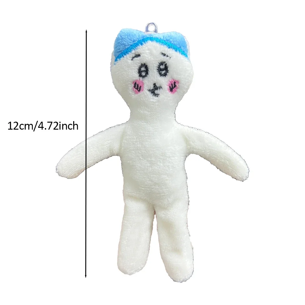 12cm Chiikawa Śmieszna Lalka Pełna Ruchomości z Funkcją Huśtania Anime Słodki Kreskówkowy Pluszowy Dodatek do Kluczy Ozdoba do Torby Zabawka Prezent na Święta