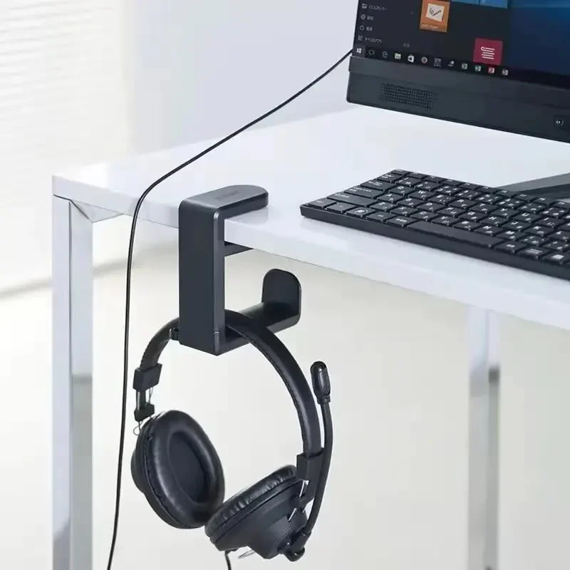 Suporte para fone de ouvido para Bose, Sony, Airpods Max, Sem Perfuração Gancho Clipe de Mesa, Rotação de 360 Graus