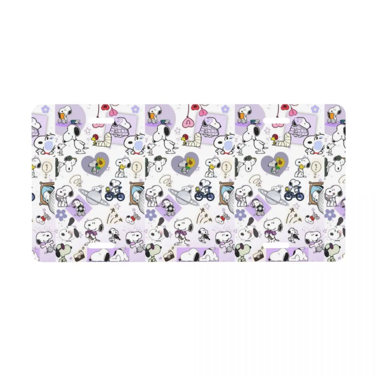 

Пользовательский милый номерной знак S-Snoopys, новинка, декоративный передний номерной знак автомобиля, алюминиевый металлический знак, косметическая бирка 6 х 12 дюймов