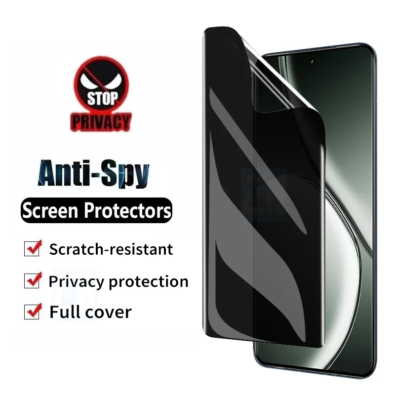 

Full Curved Privacy Hydrogel Film for Realme GT Neo 6 SE Anti Spy Screen Protector for Realme GT 6T Film Not Glass