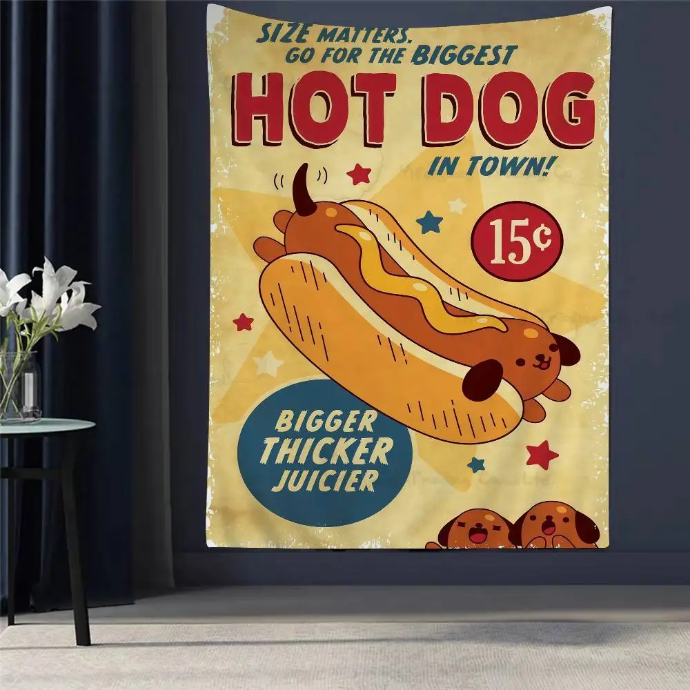 

Vintage Food Tin Sign Hippie Wall Hanging Tapestries Art Science Fiction Room Home Decor Kawaii Room Decor