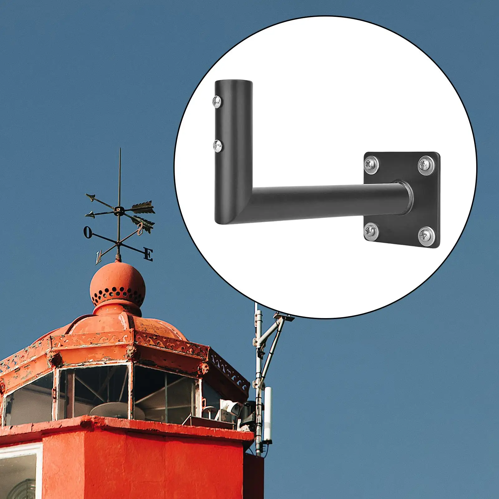 

Weathervane Roof Mount Wall Bracket Stand, Universal Display Flag Pole Holder,