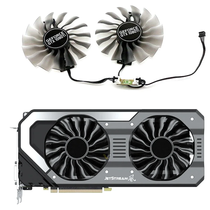 

95Mm GAA8S2U FD10015H12S Fan GTX1080T GTX1080 Gpu Card Cooler Voor Palit Gtx 1080 Ti 1080 Gamerock Kaarten Als Vervanging