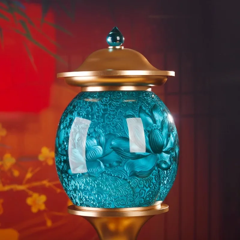 Chinese Light Emitting Diode Plug-in Glass Lamp for Home/Buddhist Temple