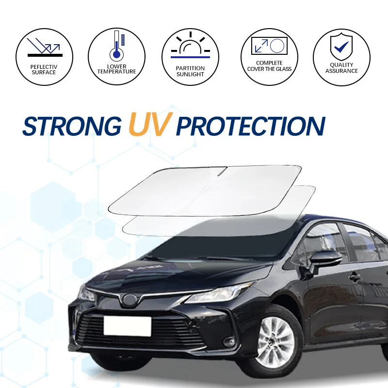 For Toyota Corolla E210 Windshield Sun Shade Sunshade Sun Visor Protector Foldable Blocks UV Rays Keep Car Cooler