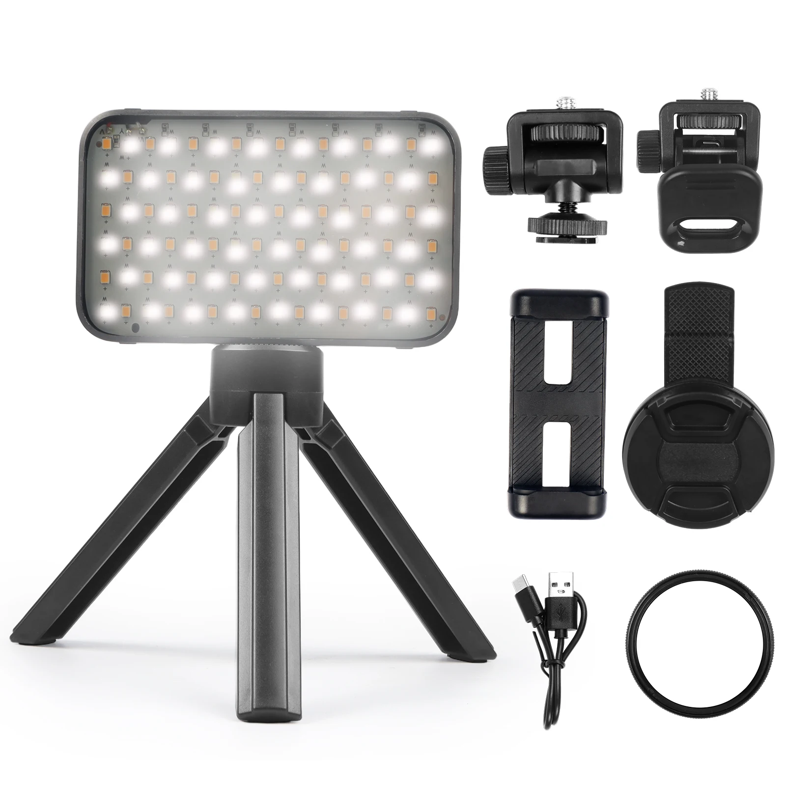 DQFART Professional Tattoo Fill Light Kit For Compatible Any Phone Reduce Reflected Light Optimizes Tattoo Images Saturation