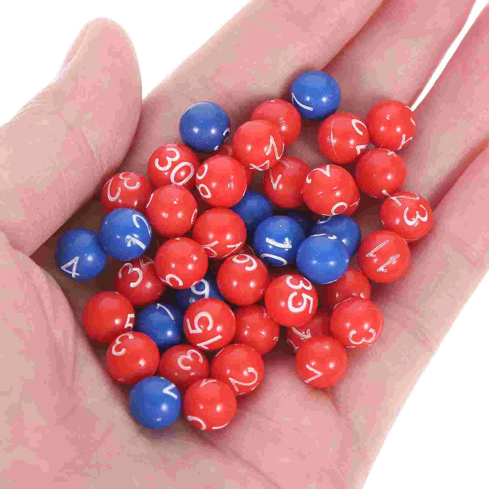 1 Set Colored Festival Multi-functional Party Lottery Balls Party Game Balls Raffle Balls Bingo Balls Props Lottery Balls