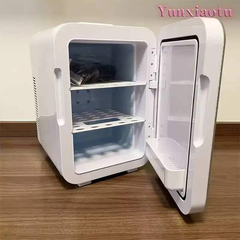 10L Dual Use Car Home Refrigerator, Tempered Glass Panel, Cooling & Heating for Vehicle Household