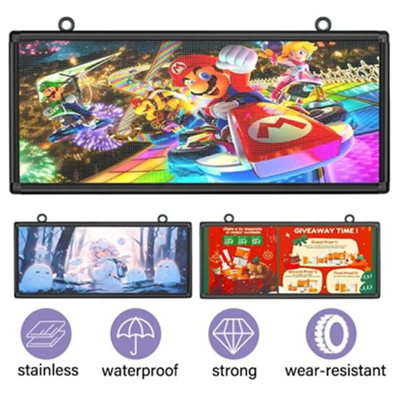 Outdoor Full-Color P6 LED Display 103x45cm Advertising Video Screen / Image Signs / Message Board For Outside Used