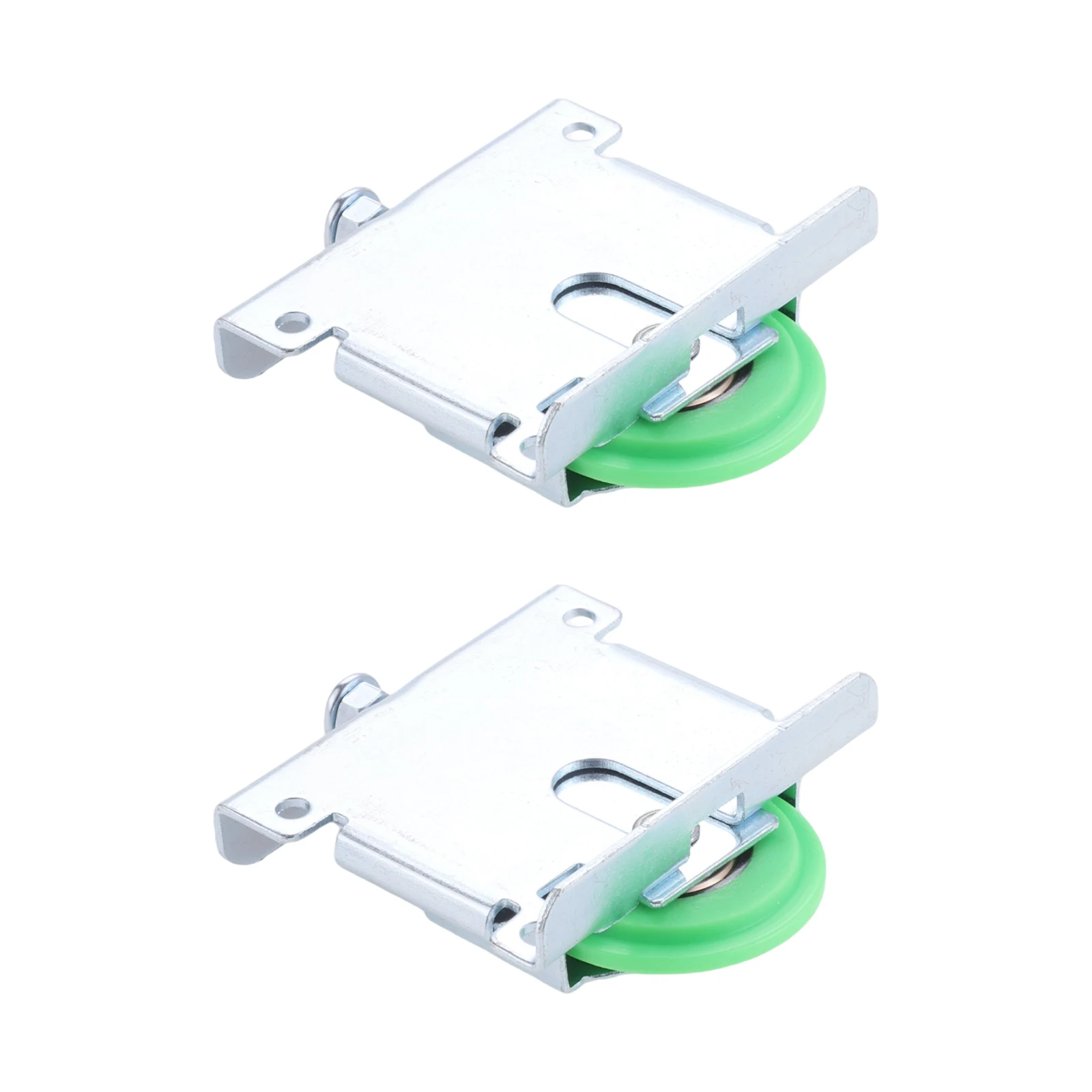 2Pcs 64x55mm Sliding Door Rollers for Kitchen Bathroom Concaved Wheel Accessories Fit for Wardrobe Furniture Solid Wood Cabinets