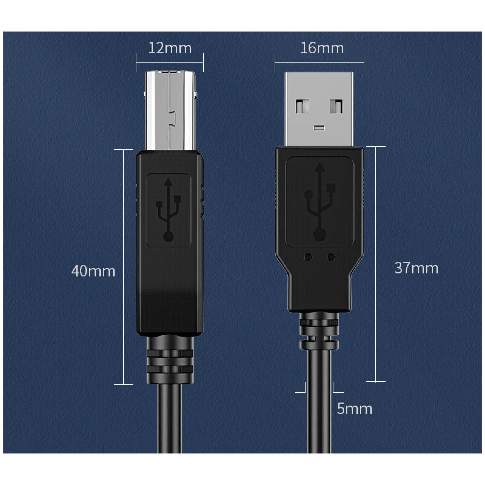 1pcs 118inch/3m Printer Data Cable Fits For TSC TTP-244pro TE-344 T-4503E G812 TTP-244 PLUS TTP-247 TTP-244CE TTP-243 TTP-345