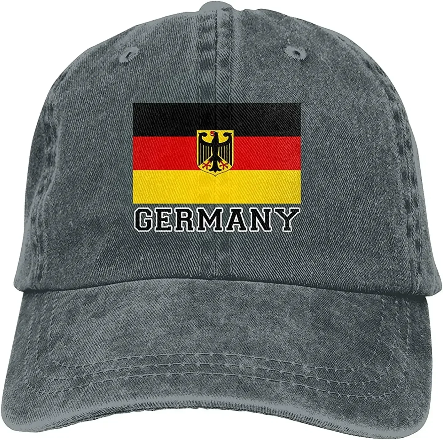 العلم الألماني للجنسين أزياء قبعة رعاة البقر القطن قبعة بيسبول قابل للتعديل