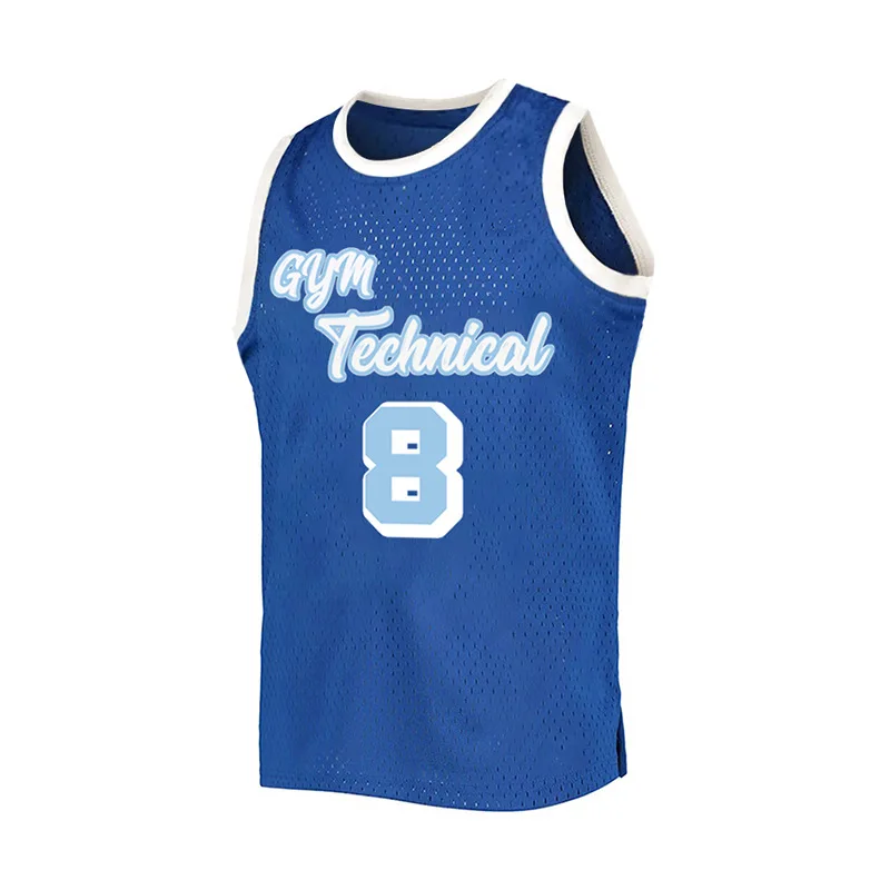 Chemise imprimée alphabet respirante à séchage rapide pour hommes, chemise de basket-ball en plein air, pré-précieux, sport de fitness, été, nouveau