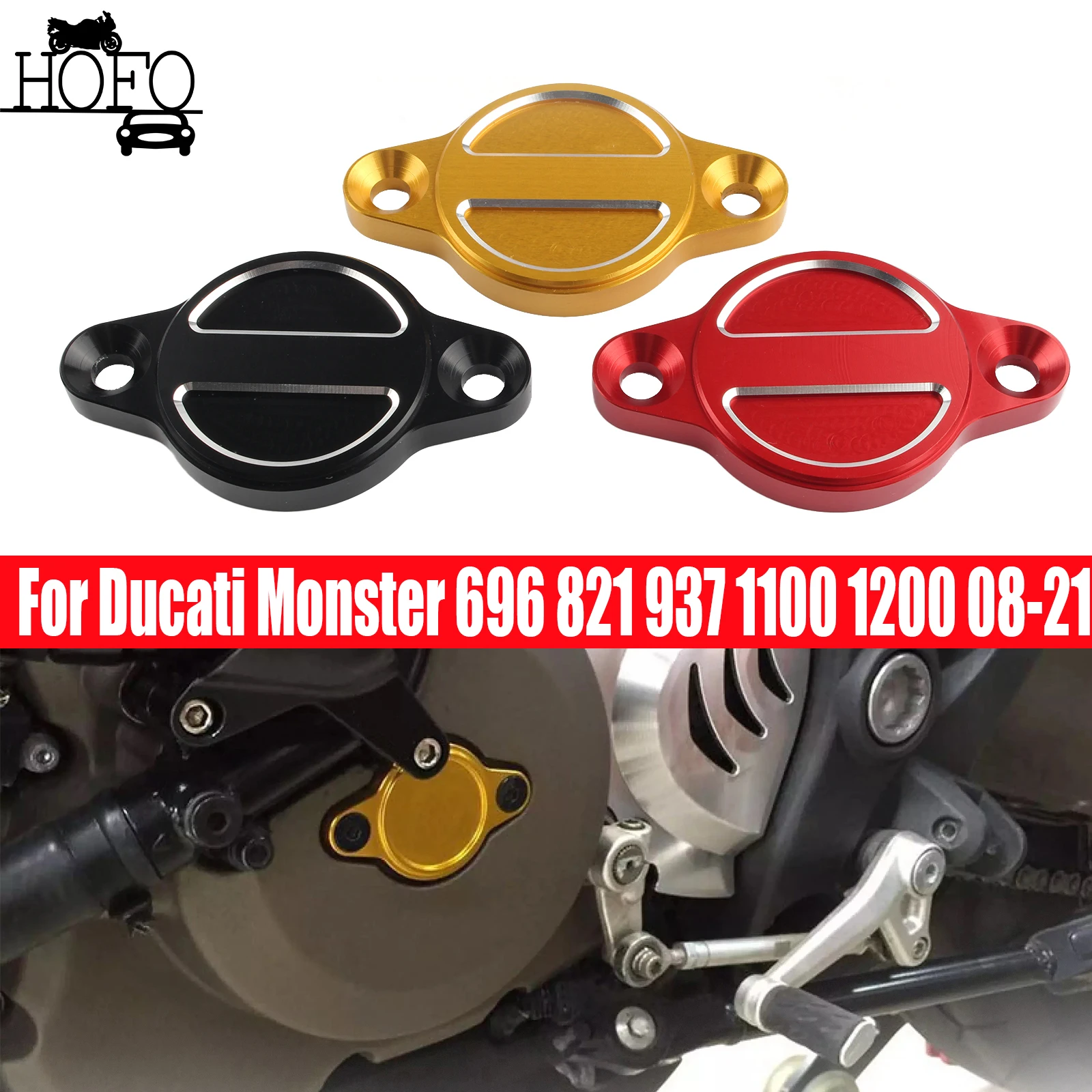 

CNC Engine Oil Filter Cap Cover For Ducati Monster 696 821 937 1100 1200 2008-2021