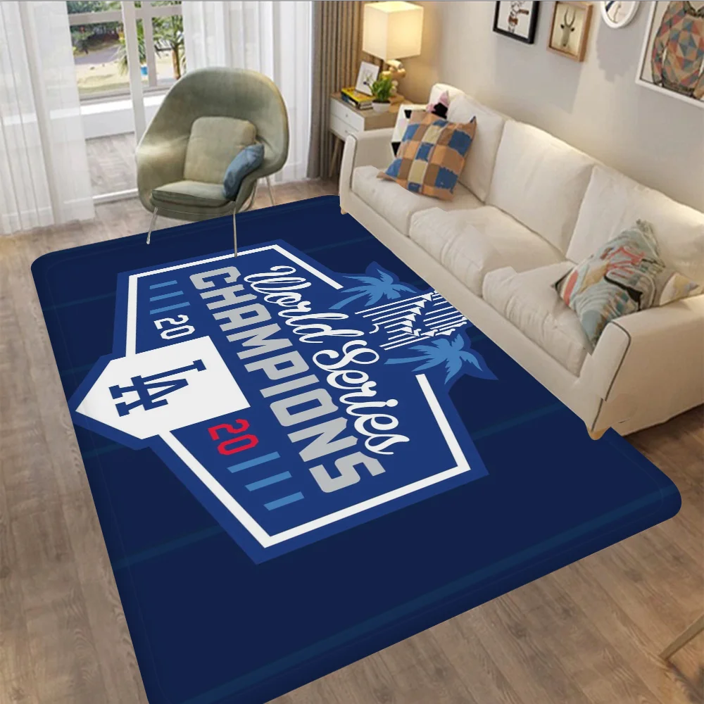 L-a D-Dodgers Baseball Team Entrance Door Mat Nordic Style Bedroom Living Room Doormat Home Balcony Anti-Slip Modern Home Decor