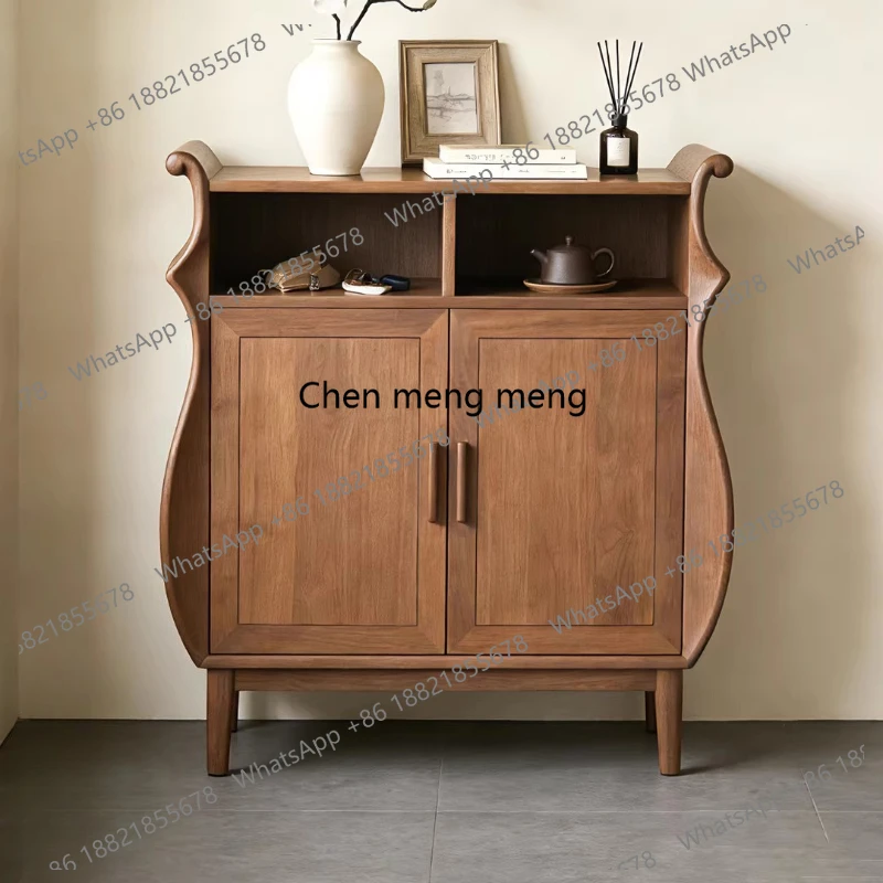 

New Chinese North American black walnut, porch, solid wood storage cabinet