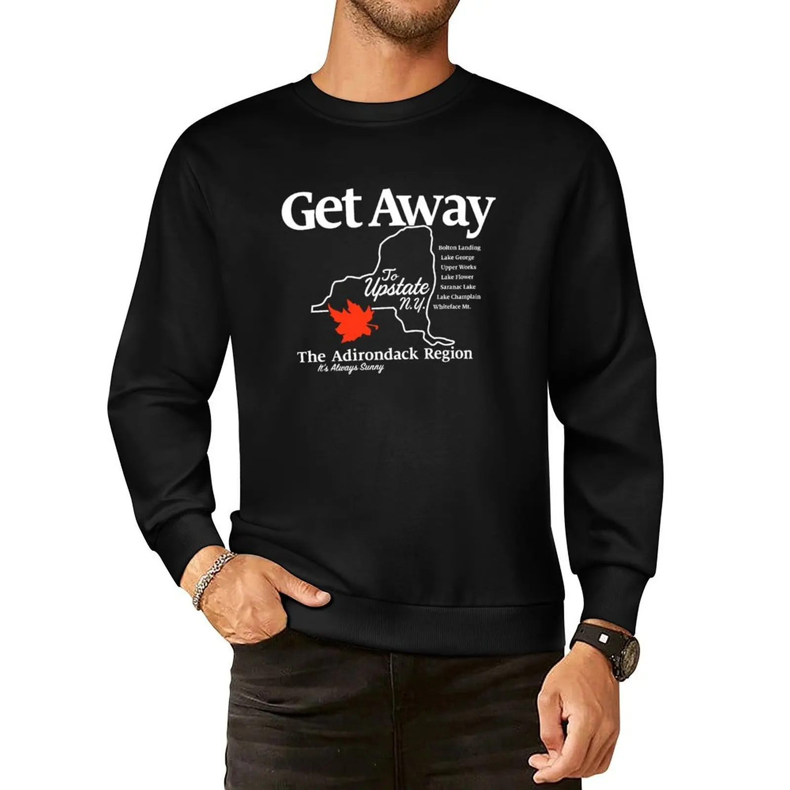 

Get Away – Upstate New York Pullover Hoodie men's clothes korean clothes korean autumn clothes new sweatshirts