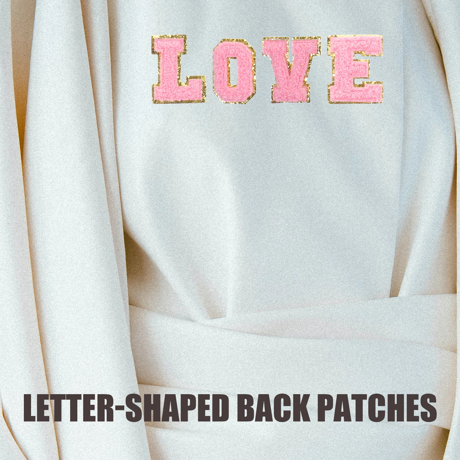 

26Pcs Multi-Function Embroidered Letter-Shaped Patches Repair Sewing Decor Back Patches for Clothes Bags Hats Shoes