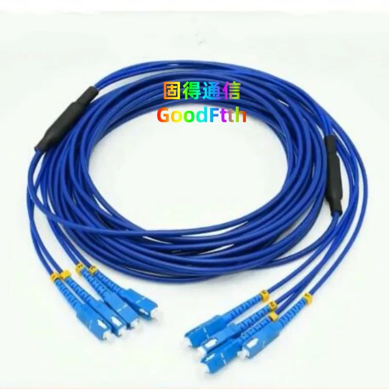 

Armored Fiber Patch Cord SC to SC UPC 4 Core SM 4C Cable GoodFtth