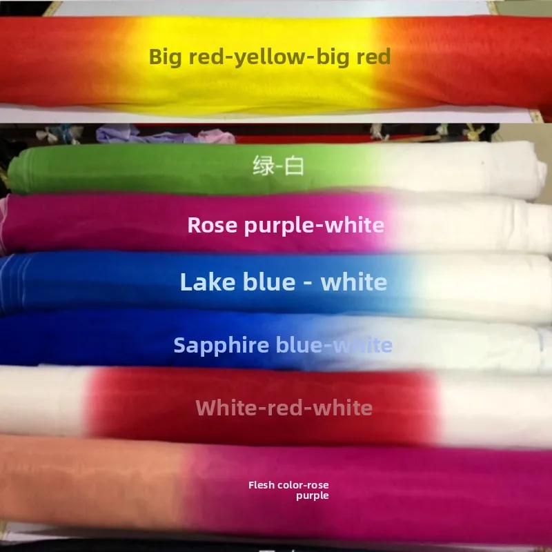 Градиентная шифоновая сетчатая ткань для украшения танцевального костюма, ткань для шитья своими руками, материал на метр