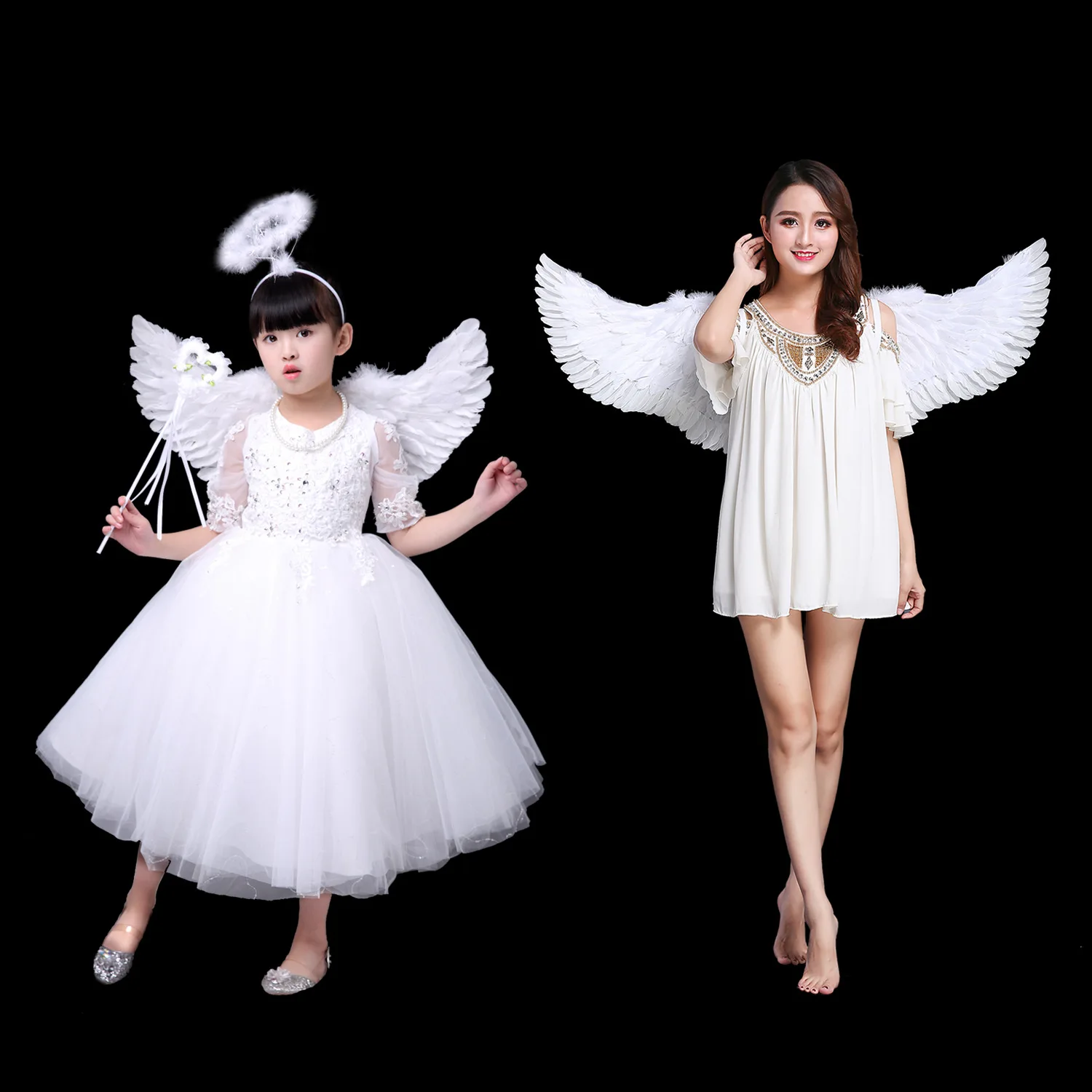 Children's Feather Wings Festival Performance Stage Walk Show Photo Props Princess Back Ornament