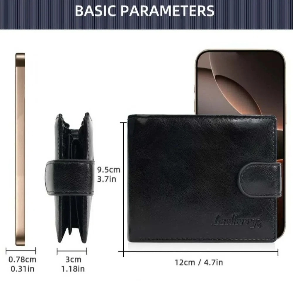 مشبك 2 أضعاف محافظ مع عملة جيب بولي Leather الجلود مكافحة سرقة حقيبة النقدية حافظة بطاقة الائتمان معرف شارة حامل محفظة جلدية الذكور السفر