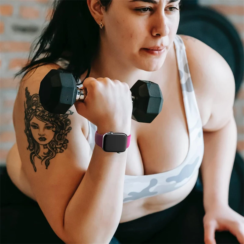 سيليكون الفرقة ل أبل حزام ساعة 46 مللي متر 44 مللي متر 45 مللي متر 40 مللي متر 41 مللي متر 38 42 مللي متر 49 مللي متر الرياضة سوار iwatch سلسلة 10 9 8 SE 7 6 5 4 3 الترا