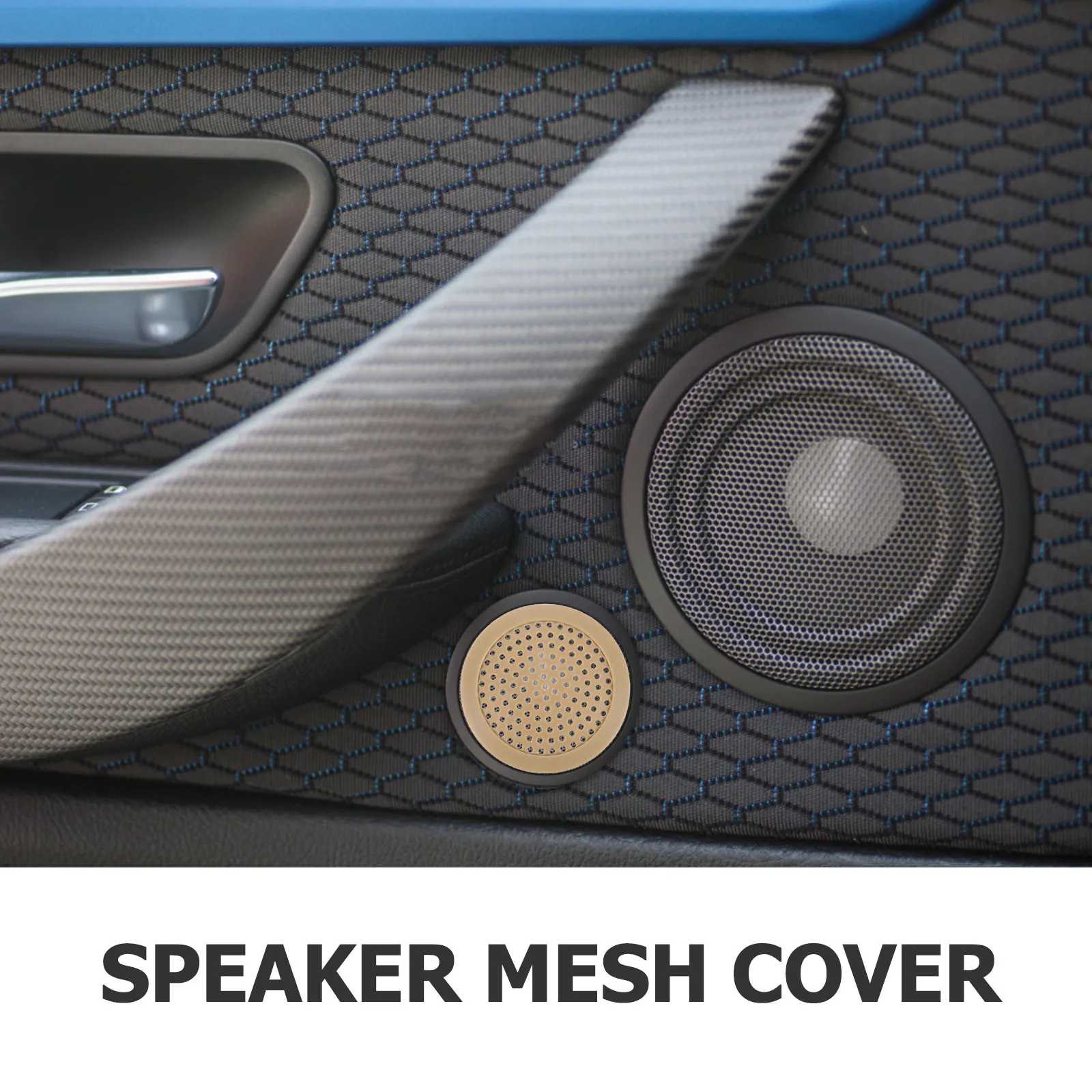 4Pcs 2Inch Car Speaker Grill Cover Mesh Protector for Automotive Audio System Universal Fit Decorative Dashboard Accent Sound