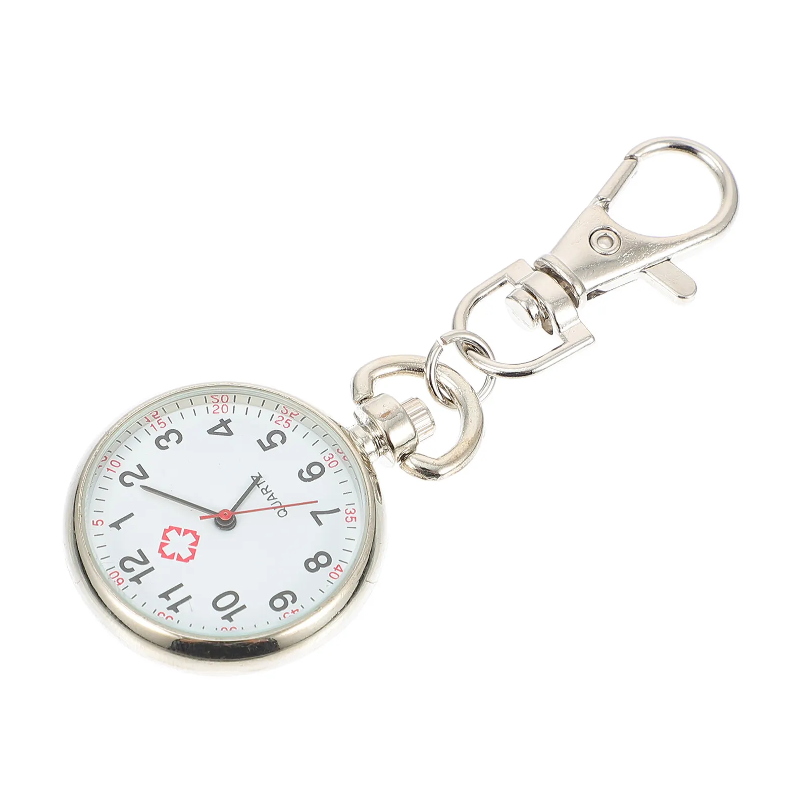 

1Pcs Professional Nurse Watch Big Numerals Alloy Case Scratch Resistant Glass Face Pocket Style for Elderly Staff