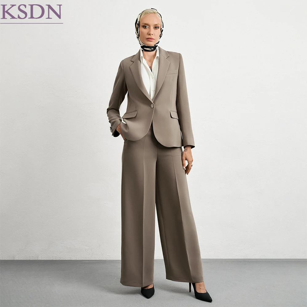 High Quality Men's Suits One-Button Slim Fit Notch Lapel Blazer High Quality 2 Piece Jacket Pants Sets Customized Clothing
