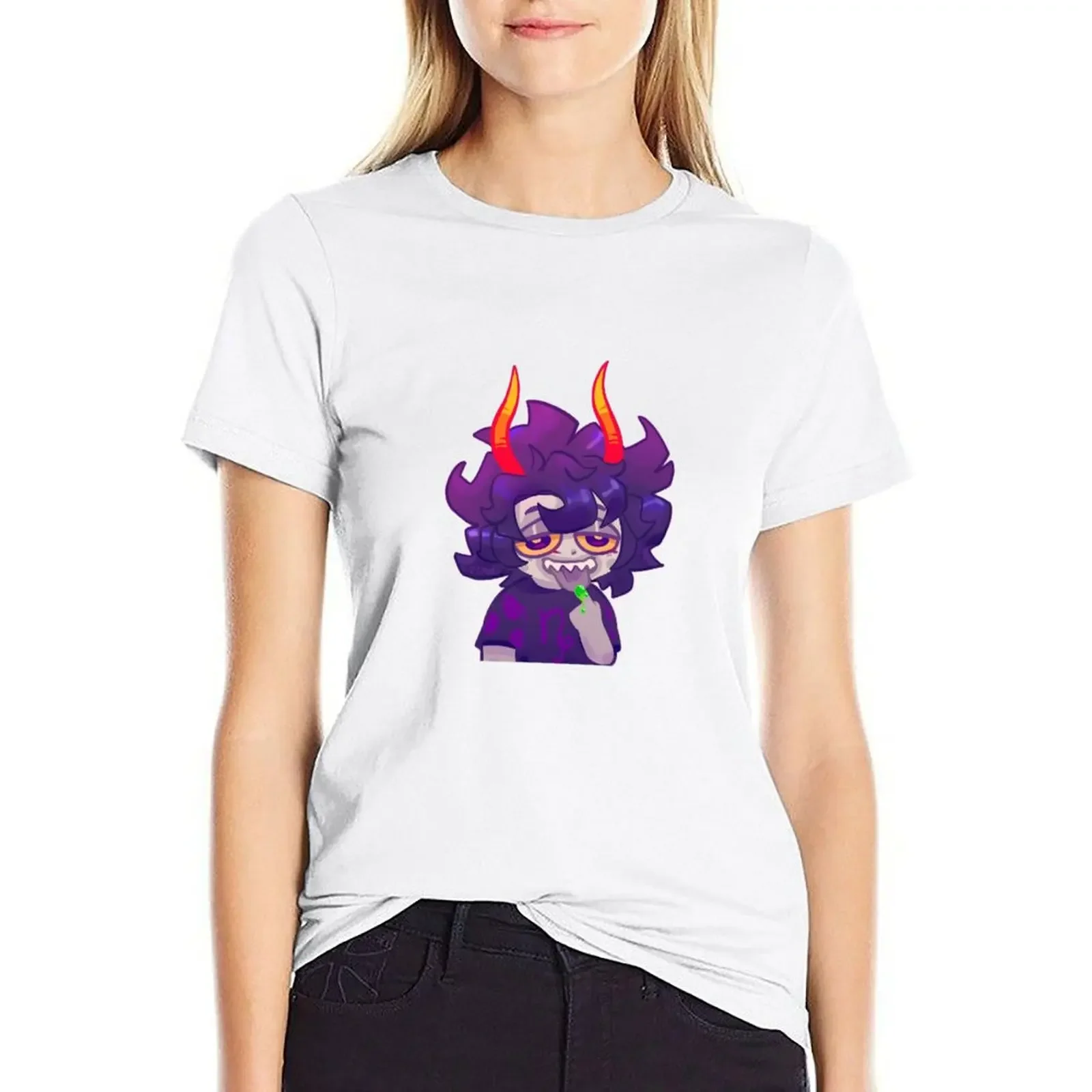 

Gamzee loves pie T-shirt anime clothes Blouse Woman fashion