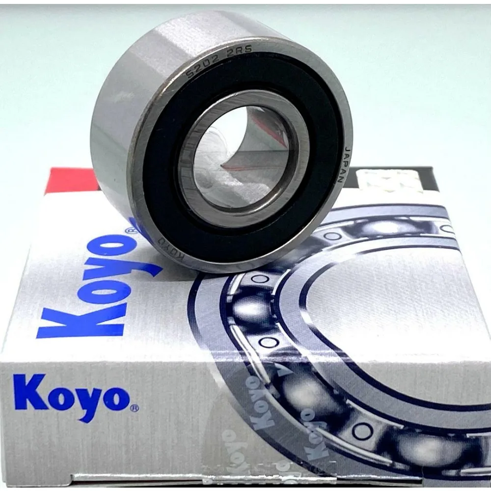 KOYO 5202 2RS double row rubber sealed ball bearing, 15x 35x 15.9 mm 3202 2RS