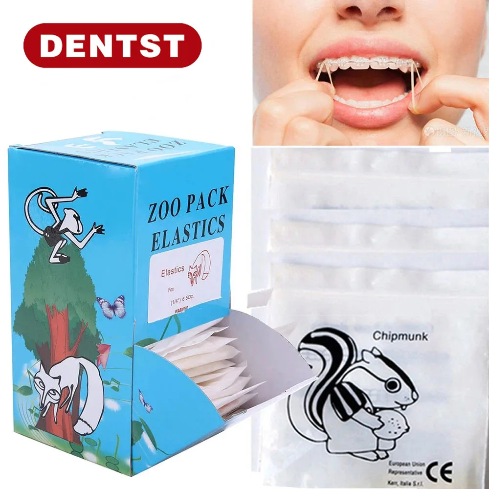 Dentst dental 5000 stücke hochwertige Zoo Park Gummiband kiefer ortho pä dische Gummibänder Traktion O-Ring Dental materialien Werkzeuge