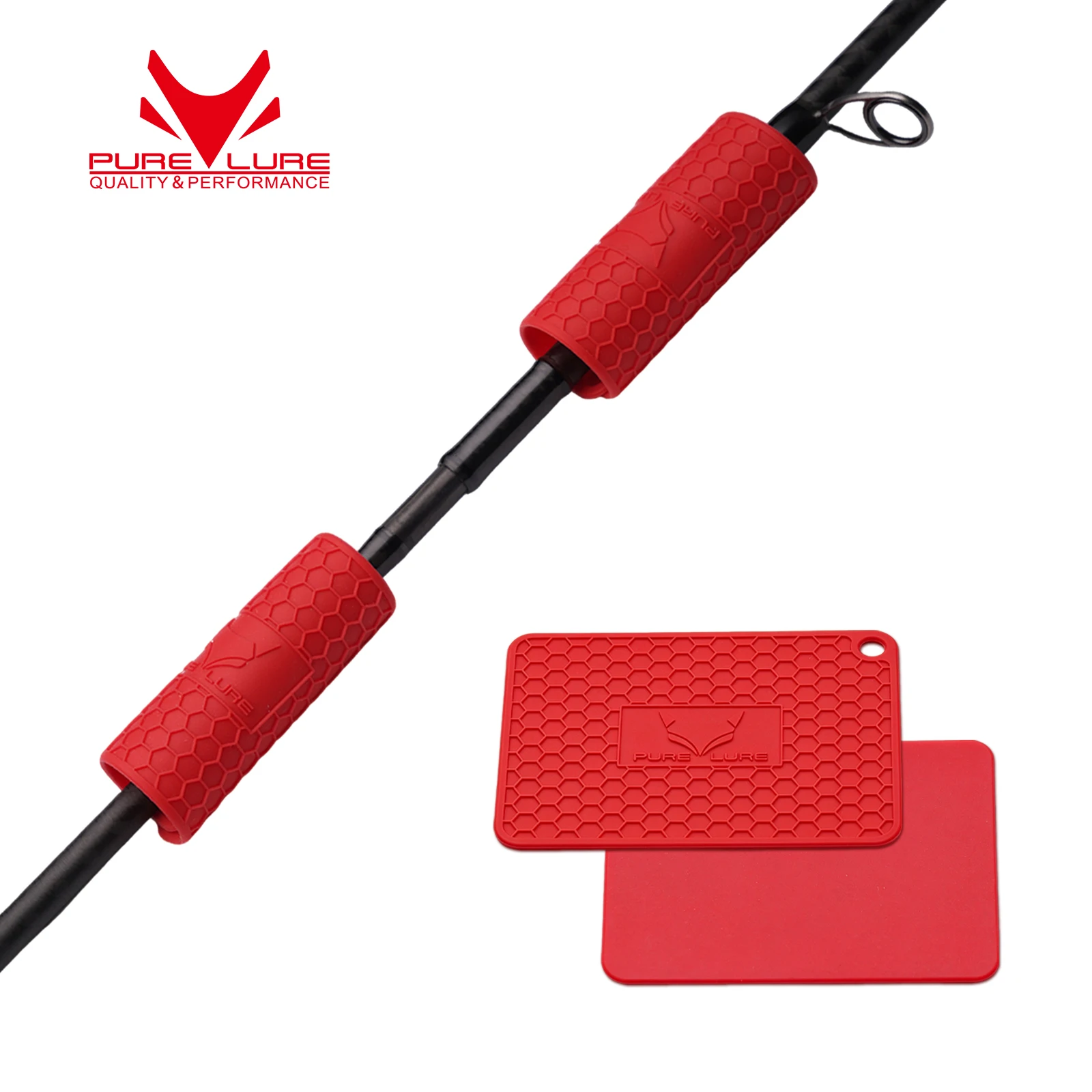 PURELURE Anti-slip Rubber Fishing Rod Section Remover Rod Loosener for Stuck Ferrules, Collapsing and Pulling Rods