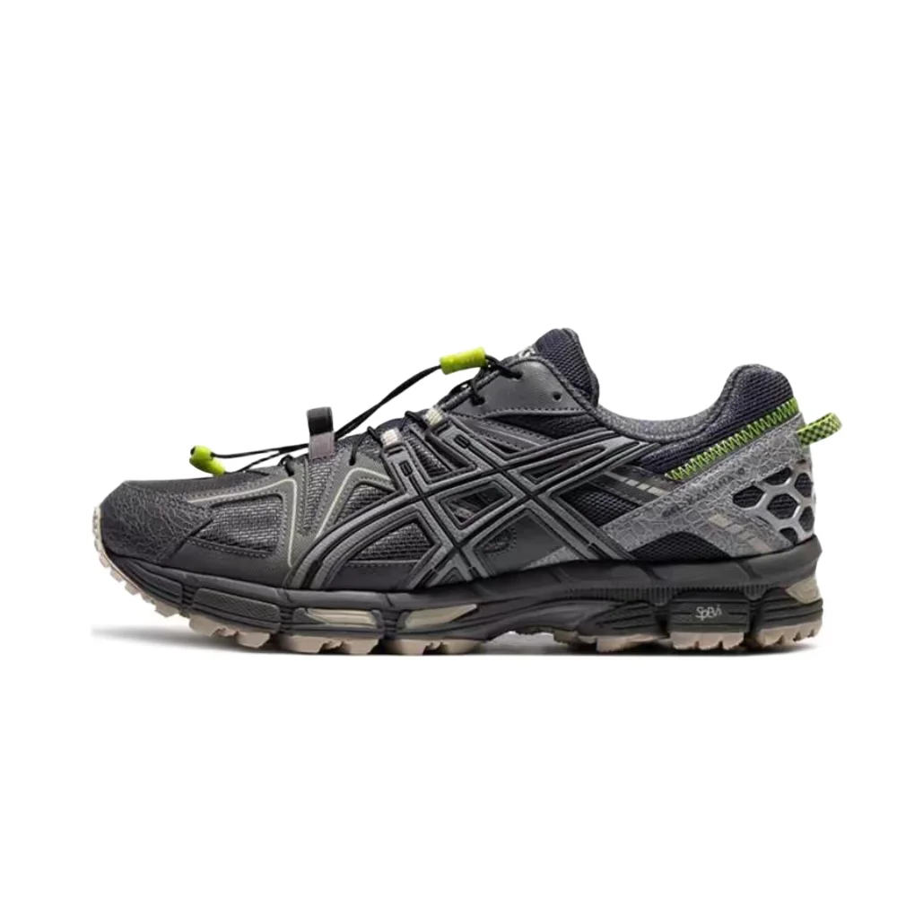 ASICS Gel-Kahana 8 Men's Low-Top Running Shoes Blue-Gray/Dark Gray Shock Absorb Dura for Fit Colorway Style Design 1011B387-021