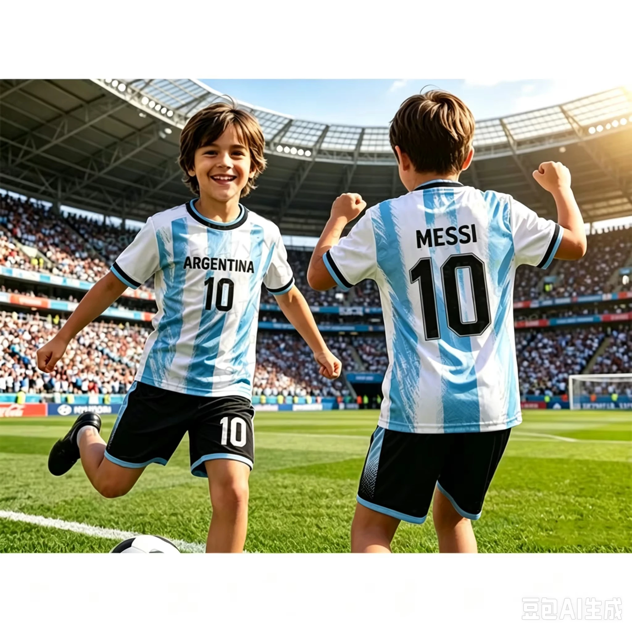 Special Edition Messi 10 Football Jersey Tee Shorts Set Women Men Harajuku Argentina Fan Shirt and Shorts Summer Kid 2 Piece Set