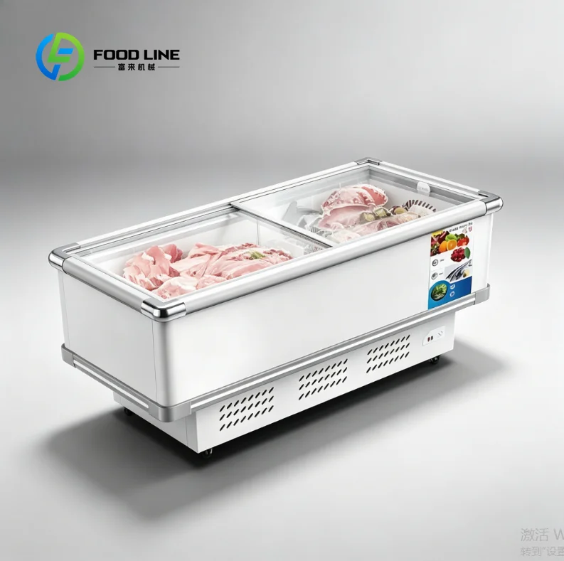 Customize Display Cooler Refrigerator Chiller Cabinet Quick Freeze and Energy Saving Food Storage Unit