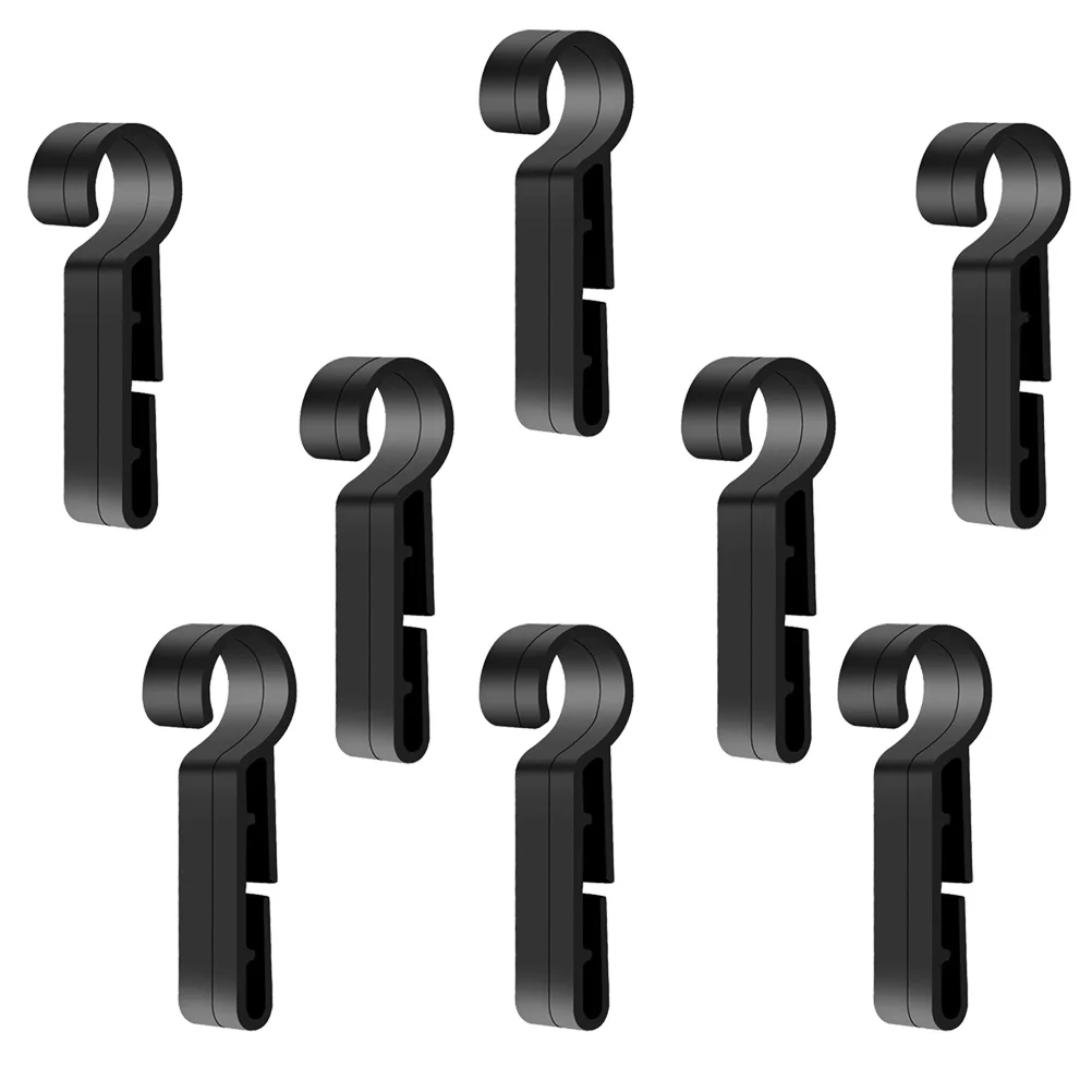 8 Pcs Headlight Buckle Headlamp Holder Hardhat Clips Hooks Grip Plastic Mount