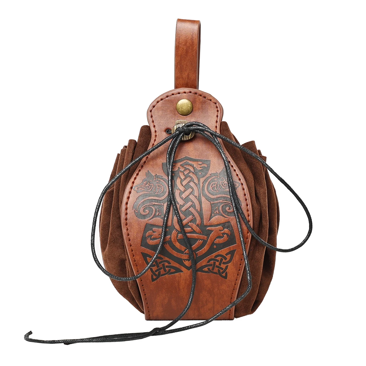 Mini sac Viking médiéval pour hommes, pochette pour pièces de monnaie, accessoires de Costume Cosplay LARP