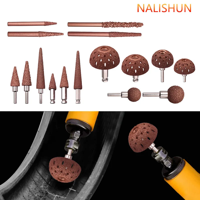 Auto Tire Repair Grinding Head Tungsten Carbide Steel High Speed Cylindrical Connecting Rod Wear Resistant High Hardness Tool